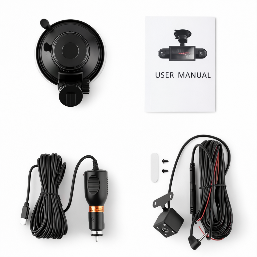 Dashcam Voiture 4 Caméras 1080p